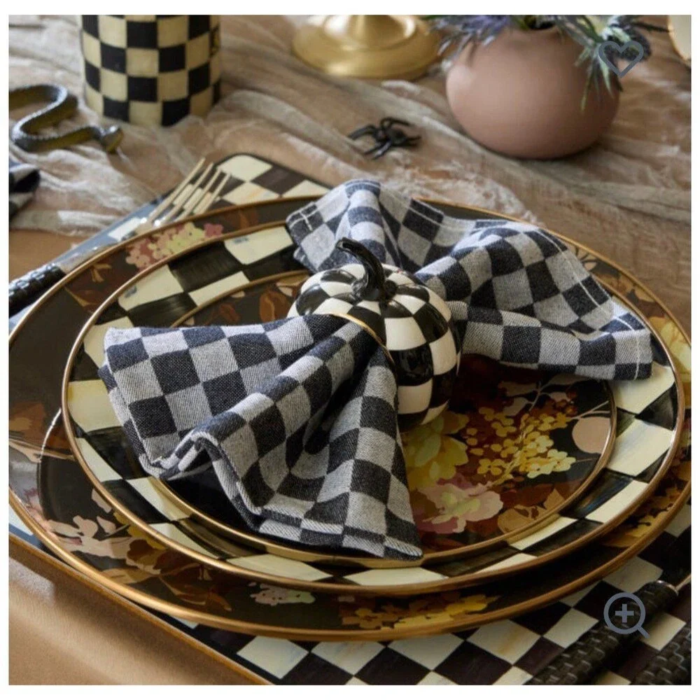 Mackenzie-Childs Courtly Check Black and White Baking 4pc Gift Set